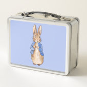 Lunch Box Pierre le lapin avec Arrière - plan bleu (Dos)