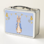 Lunch Box Pierre le lapin avec arrière - plan bleu (Dos)