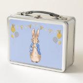 Lunch Box Pierre le lapin avec arrière - plan bleu (Devant)