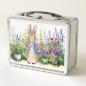 Lunch Box Pierre le lapin dans son jardin (Devant)