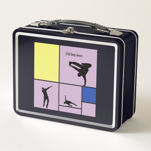 Lunch Box Piet Love Danse Mondrian Street Hiphop Style (Devant)
