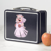 Lunch Box Pig as Bride with Wedding dress.PNG (En situation)