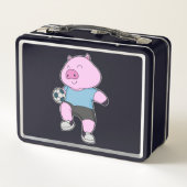 Lunch Box Pig Soccer joueur Soccer (Dos)