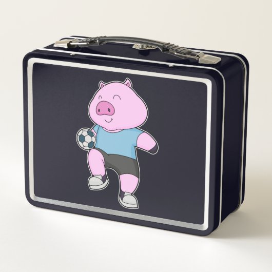 Lunch Box Pig Soccer joueur Soccer (Dos)