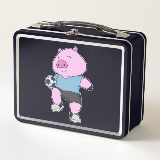 Lunch Box Pig Soccer joueur Soccer (Devant)