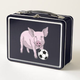 Lunch Box Pig Soccer joueur Soccer