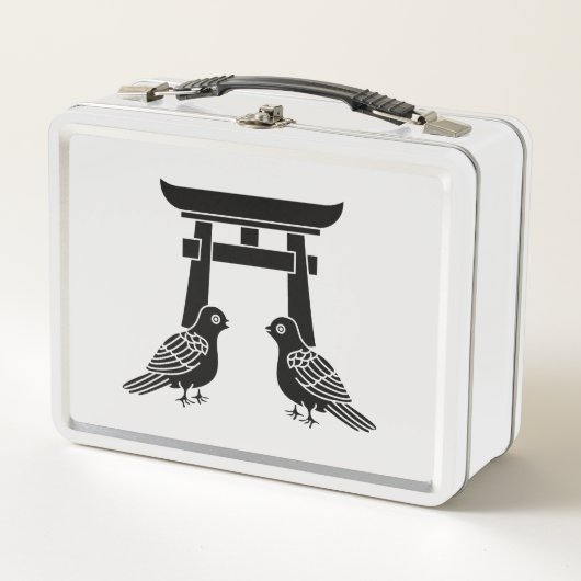 Lunch Box Pigeons et Torii face à face (Devant)