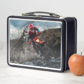 Lunch Box Pilote de vélo droit jetez l'oreiller (En situation)