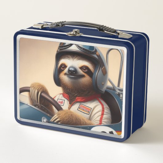 Lunch Box Pilote Sloth Racecar (Devant)