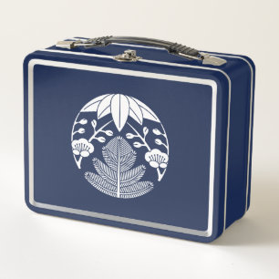 Lunch Box Pin, feuilles de bambou, ume