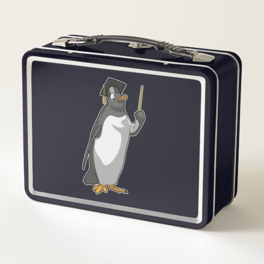 Lunch Box Pingouin as Teacher with Pointer (Dos)