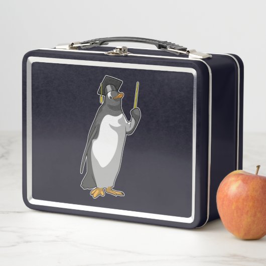 Lunch Box Pingouin as Teacher with Pointer (En situation)