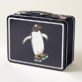 Lunch Box Pingouin at Ice skating with Ice skates (Dos)