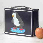 Lunch Box Pingouin at Ice skating with Ice skates (En situation)