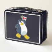 Lunch Box Pingouin au Poker avec cartes de Poker (Dos)