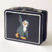 Lunch Box Pingouin au Yoga Exercice d'étirement (Devant)