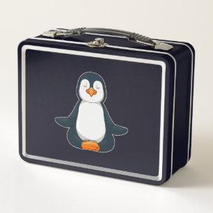 Lunch Box Pingouin au Yoga Fitness en Assis