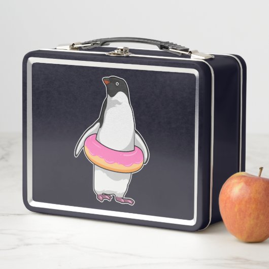 Lunch Box Pingouin avec Donut (En situation)