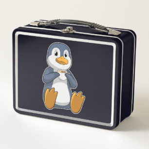 Lunch Box Pingouin avec la coupe du café