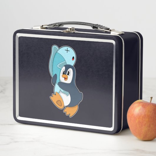 Lunch Box Pingouin avec poisson (En situation)