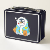 Lunch Box Pingouin avec thermomètre clinique (Dos)