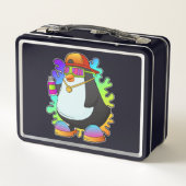 Lunch Box Pingouin comme peintre avec Spray (Dos)