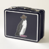 Lunch Box Pingouin comme pirate avec Casquette (Dos)
