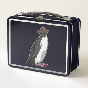 Lunch Box Pingouin comme pirate avec Casquette