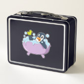 Lunch Box Pingouin dans la baignoire avec canard (Dos)