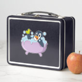 Lunch Box Pingouin dans la baignoire avec canard (En situation)