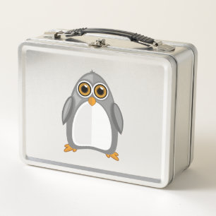Lunch Box Pingouin gris