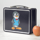 Lunch Box Pingouin Nerd avec lunettes (En situation)