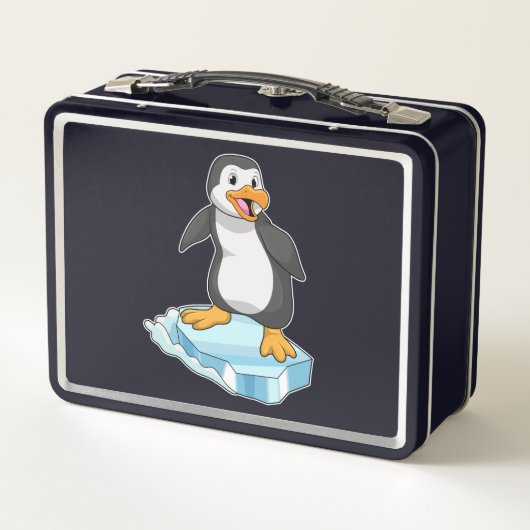Lunch Box Pingouin sur glace floc (Dos)