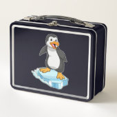 Lunch Box Pingouin sur glace floc (Devant)