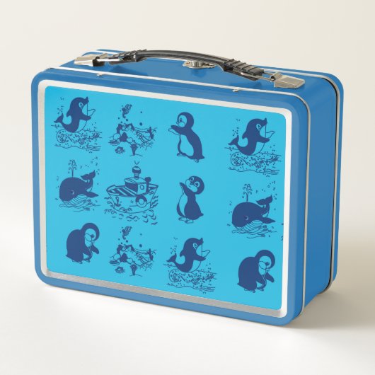 Lunch Box pingouins en Antarctique (Dos)