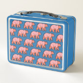 Lunch Box Pink Bear Pop Art (Dos)
