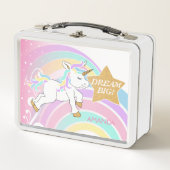 Lunch Box Pink Magic Rainbow Unicorn - Dream Big (Devant)