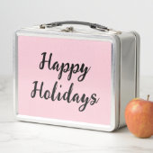Lunch Box Pink pastel joyaux vacances Noël stylet simple (En situation)