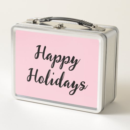 Lunch Box Pink pastel joyaux vacances Noël stylet simple (Devant)