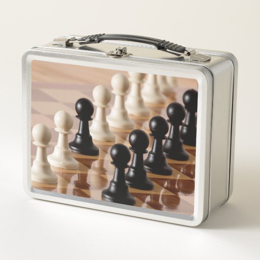 Lunch Box Pions sur le tableau d'échecs (Devant)