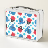 Lunch Box Pirate Octopus, Motif de pieuvre, Animaux de mer (Dos)