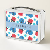 Lunch Box Pirate Octopus, Motif Octopus, Mer, Votre Nom (Dos)