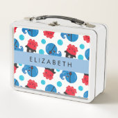 Lunch Box Pirate Octopus, Motif Octopus, Mer, Votre Nom (Devant)