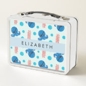 Lunch Box Pirate Octopus, Pirate Jellfish, Mer, Votre Nom (Dos)