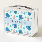 Lunch Box Pirate Octopus, Pirate Jellfish, Mer, Votre Nom (Devant)