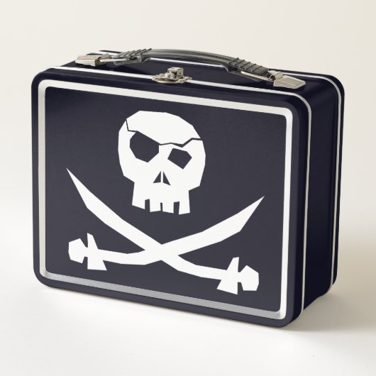 Lunch Box +{{ Pirate Skull & Crossbones }}+ (Devant)
