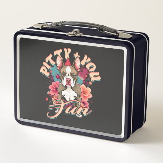 Lunch Box Pitbull Pitbulls Pitou + Vous = Amusement (Devant)