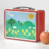 Lunch Box pittoresque illustration amusante de mouton mignon (En situation)