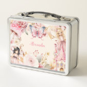 Lunch Box Pixie de jardin floral fée magique personnalisée (Dos)