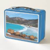 Lunch Box Plage blanche immaculée et océan bleu (Dos)